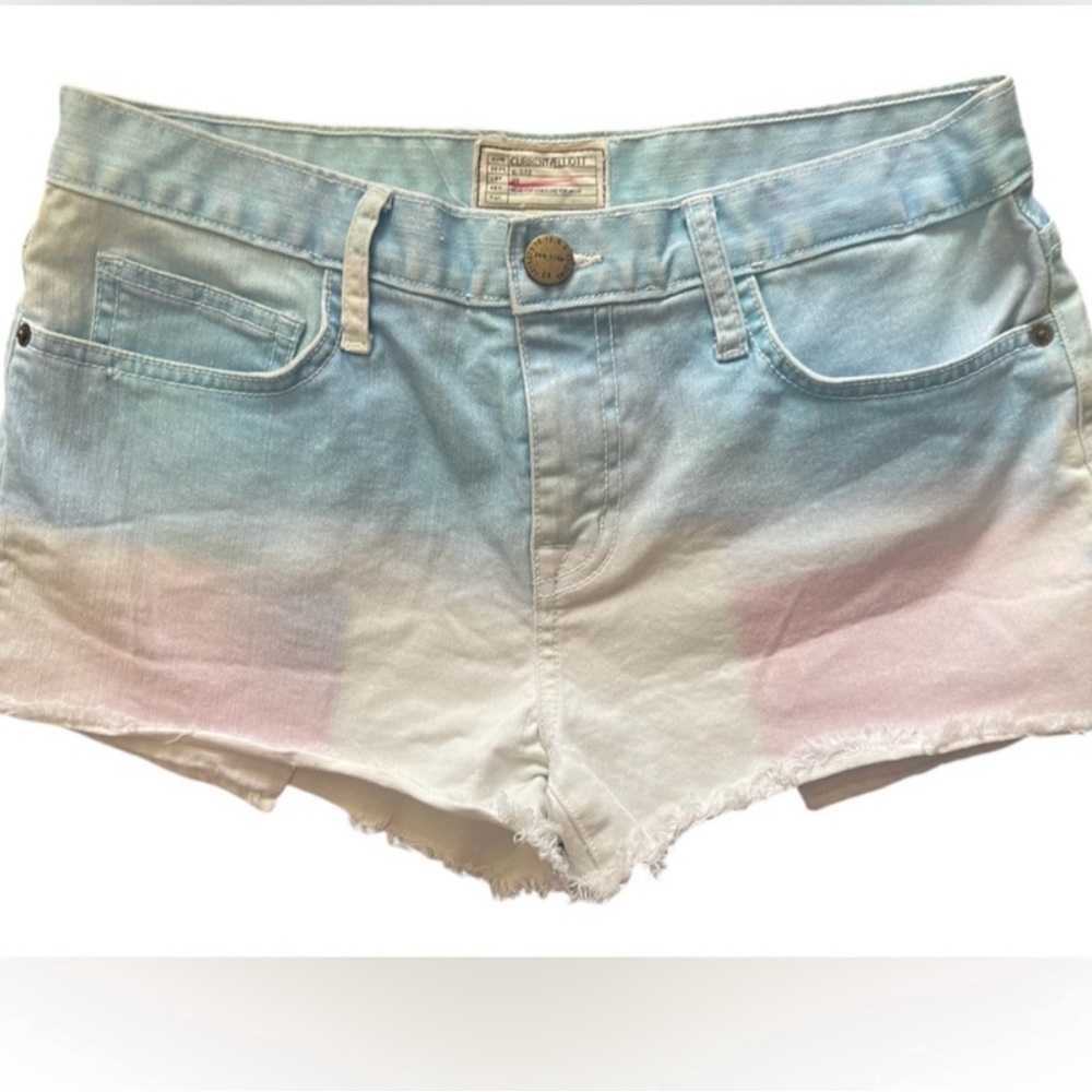 Gradient Blue and Pink Women Shorts